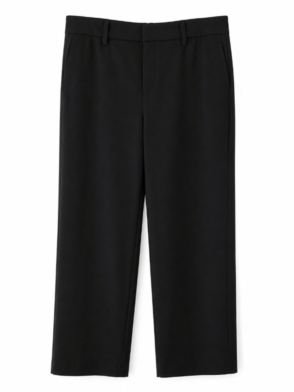 NWT Vince Mid-Rise Tapered Pull-On Pants Black Size 1X Cropped
